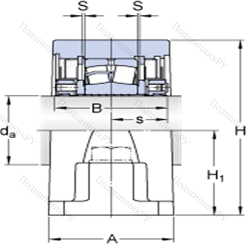 Стационарные роликоподшипниковые узлы ( ConCentra, для дюймовых валов) SYR 2 3/16 N-118