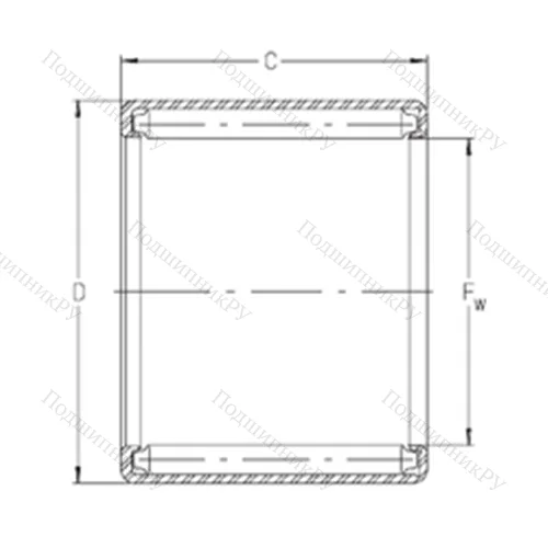 Подшипник игольчатый радиальный S 1210