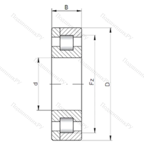 Подшипник роликовый радиальный NP 334