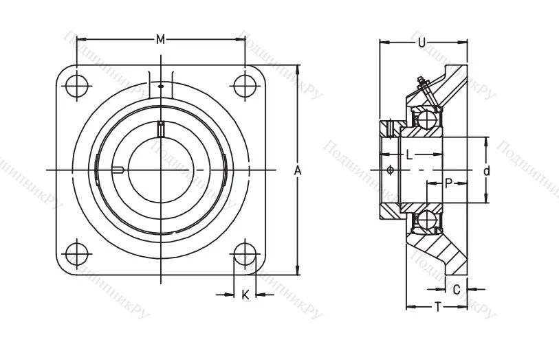 Подшипниковый узел  PCJ 30-XL-N в Калининграде