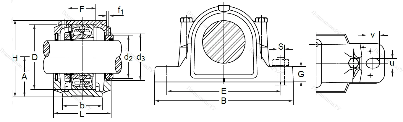 Подшипниковый корпус SNL 517 TG (SNK 517) в Калининграде