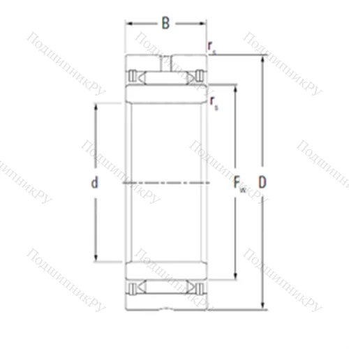 Подшипник игольчатый радиальный NA 3050