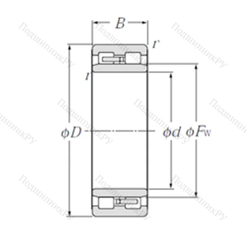 Подшипник роликовый радиальный NNU 4930/W 33