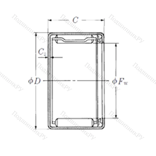 Подшипник игольчатый радиальный MFJLT-2518