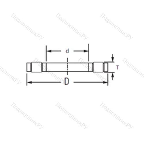 Подшипник роликовый упорный K,81212LPB от производителя  KOYO Подшипник роликовый упорный K,81212LPB от производителя  KOYO