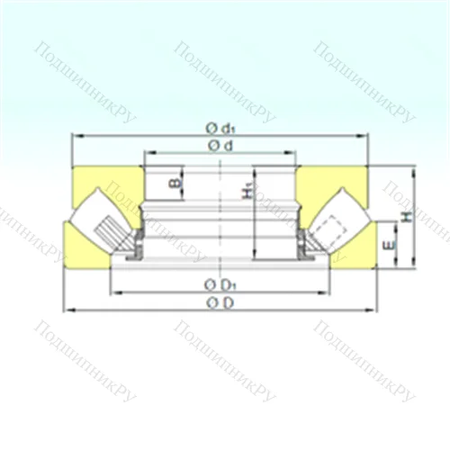 Подшипник роликовый упорно-радиальный 292/670 M от производителя  ISB Подшипник роликовый упорно-радиальный 292/670 M от производителя  ISB