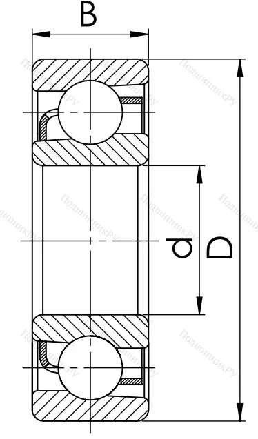 Радиально-упорный шариковый подшипник 46120 А (7020 AC) в Калининграде