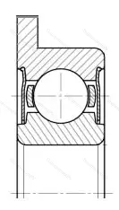 Подшипник  1880092 размер 2x6x2,3