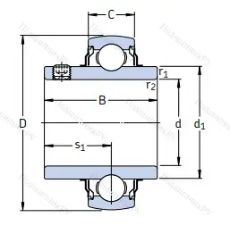Корпусный подшипник YAR 205-2RF в Калининграде