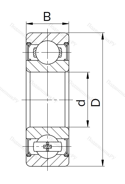 Миниатюрный шариковый подшипник 80016 T (606 ZZT) WZO1TEEIFV в Калининграде