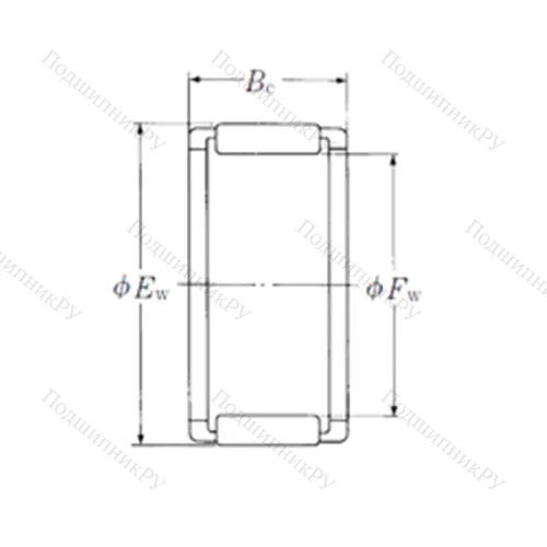 Подшипник игольчатый радиальный FWF-182412-E