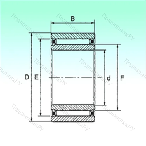 Подшипник игольчатый радиальный NAO 20x37x16