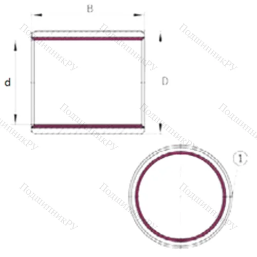 Подшипник скольжения EGB 7070-E 40-B