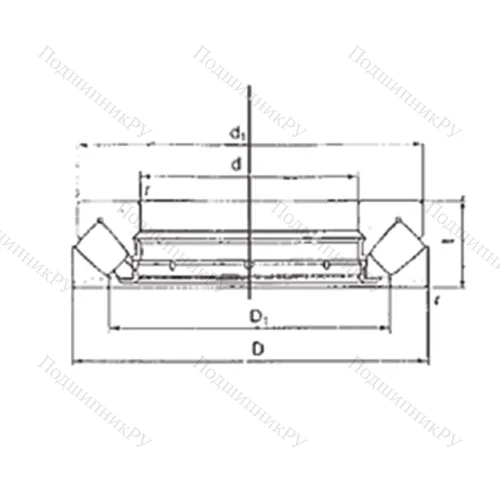 Подшипник роликовый упорно-радиальный 29330M от производителя  FBJ