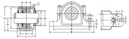 Подшипниковый корпус SNL 518 TG (SNK 518-615) в Калининграде