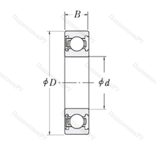 Подшипник шариковый радиальный