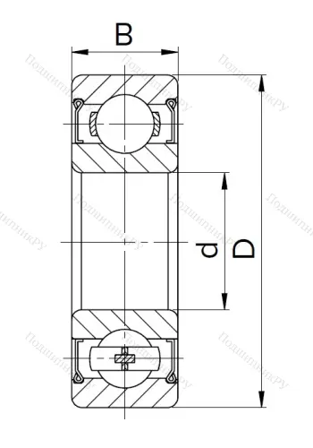 Миниатюрный шариковый подшипник 60026 (626 Z) в Калининграде
