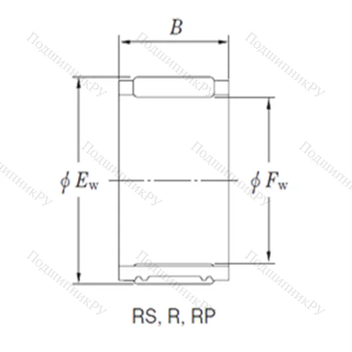 Подшипник игольчатый радиальный RF 384423A