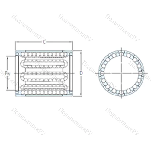 Подшипник шариковый линейный LBBR 6A от производителя  SKF