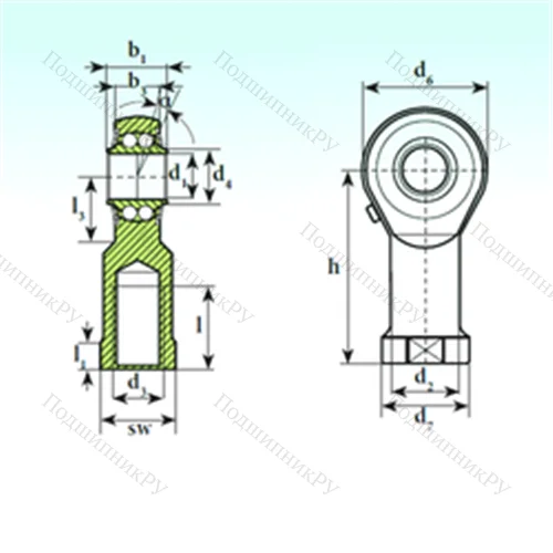Подшипник шариковый радиальный самоцентрирующийся TSF 10 BB