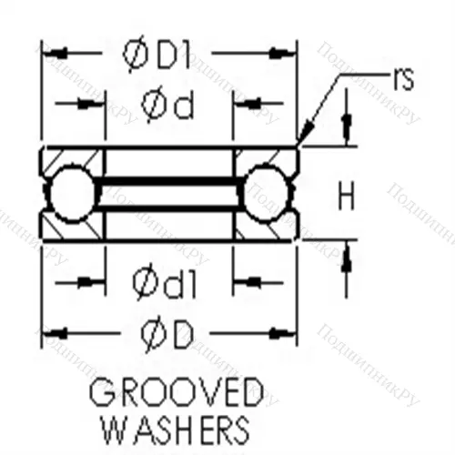 Подшипники шариковые упорные 51126 от производителя  AST Подшипники шариковые упорные 51126 от производителя  AST