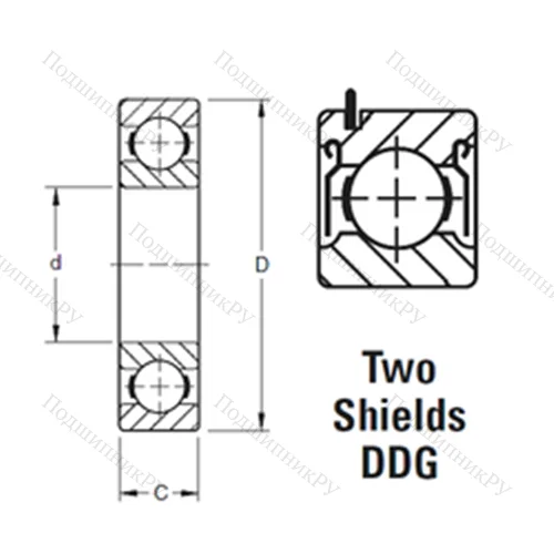 Подшипник шариковый радиальный