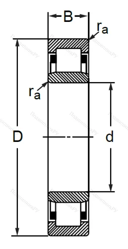 Цилиндрический роликовый подшипник 32507 (NU 2207) в Калининграде Цилиндрический роликовый подшипник 32507 (NU 2207) в Калининграде