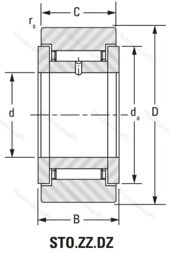 Подшипник STO 40 ZZ DZ от производителя  KOYO