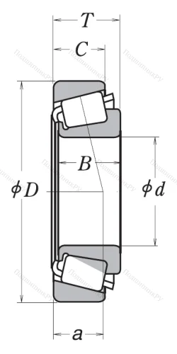 Конический роликовый подшипник HR 33109 J от производителя  NSK