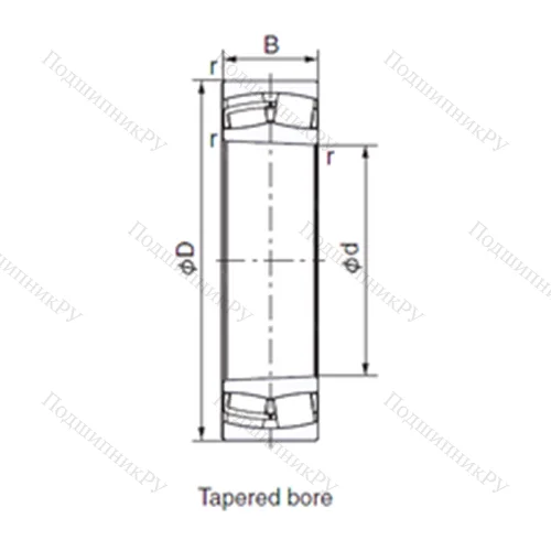 Подшипник роликовый радиальный 21320EX 1K