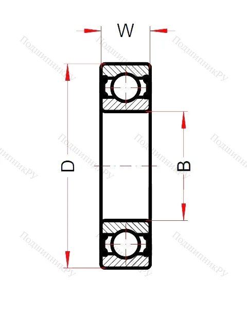 Высокотемпературный подшипник 6005 BHTS ZZ 280°