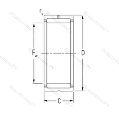 Подшипник игольчатый радиальный RNA 4906