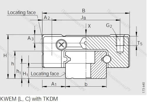 Направляющий рельс TKDM 15 G 2/B-220-10/10 в Калининграде