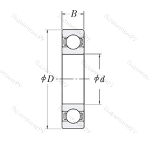 Подшипник шариковый радиальный LJ 2.3/4 от производителя  RHP