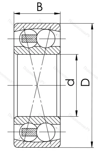 Двухрядный шариковый подшипник 1513 (2213) в Калининграде