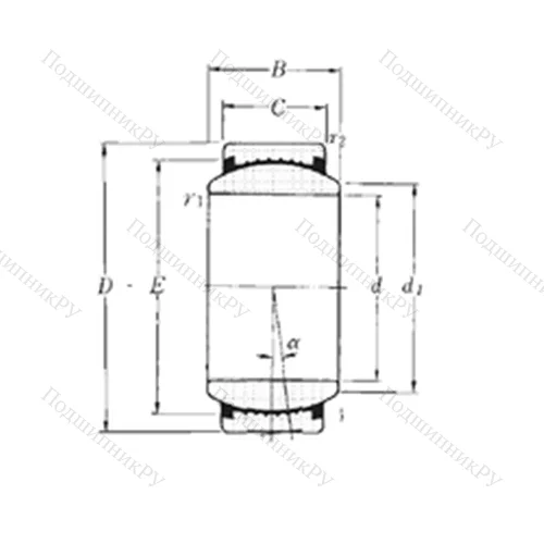 Подшипник скольжения сферический SAR 1-45