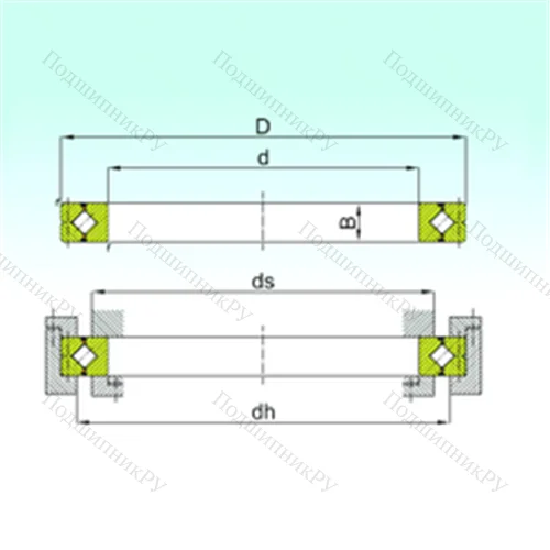 Подшипник роликовый опорно-поворотный CRB 50040