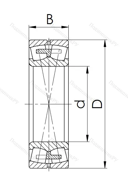 Сферический роликовый подшипник 3003132 H (23032 MW 33) в Калининграде