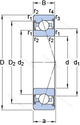 Подшипник S 7011 CE/HCP 4A