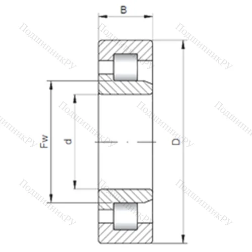 Подшипник роликовый радиальный NJ 39/1060 от производителя  CX