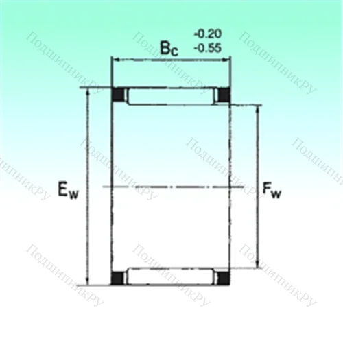 Подшипник игольчатый радиальный KZK 8x12x8