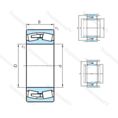 Подшипник роликовый радиальный самоцентрирующийся 23936CCW 33MB от производителя  PSL
