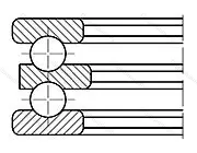Подшипник  52320 (38320) размер 85x170x97 от производителя  SKF Подшипник  52320 (38320) размер 85x170x97 от производителя  SKF