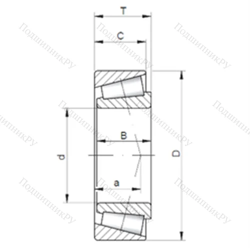 Подшипник роликовый радиально-упорный 30216 A от производителя  CX