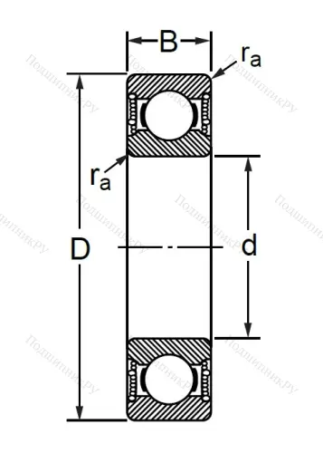 Шариковый однорядный подшипник 76-180315 (6315 2RSC 3) в Калининграде