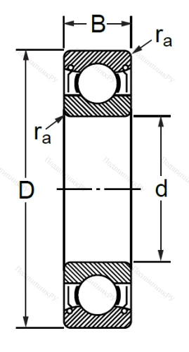 Шариковый однорядный подшипник 76-80200 (6200 ZZ C 3) в Калининграде