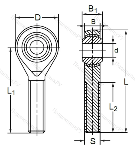 Шарнирная головка POS 22 L/LA в Калининграде