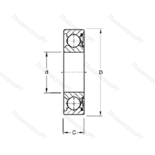 Подшипник шариковый радиальный