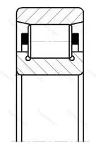 Подшипник  2321 (N 321) размер 105x225x49
