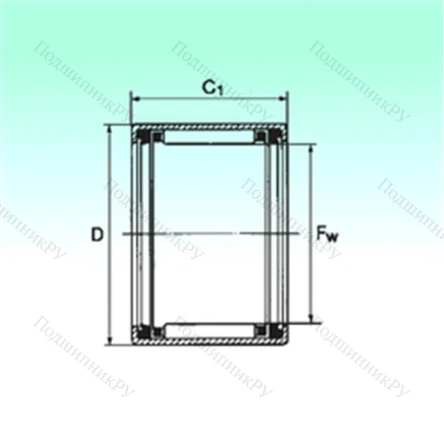 Подшипник игольчатый радиальный HK 1520 2RS